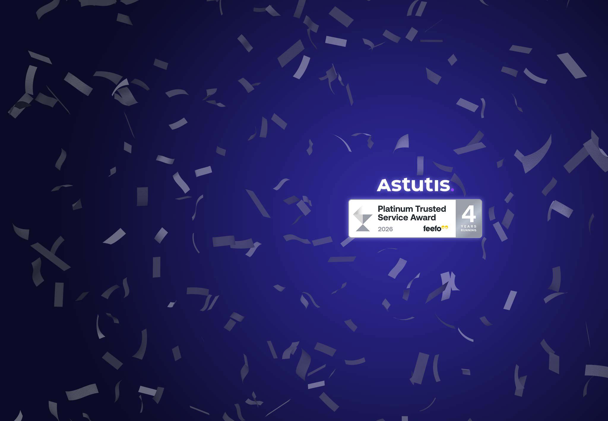 Image related to We've Done It Again! Astutis Wins Fourth Feefo Platinum Award