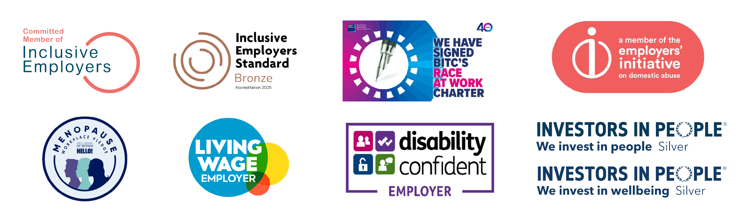 Logos of accreditations